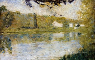  1883 Pintura al %C3%B3leo - la orilla del río 1883